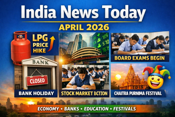 India News Today: Key Updates on LPG Prices, Banking Changes & Education Trends (April 1, 2026)